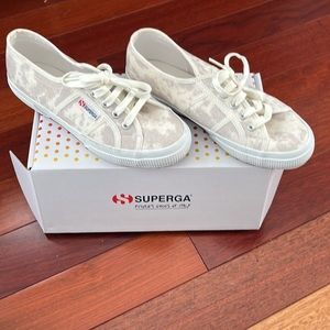 Superga - 2750 Tie DyeLow Top Sneaker - 7.5 / 38 - White Grey - worn once!